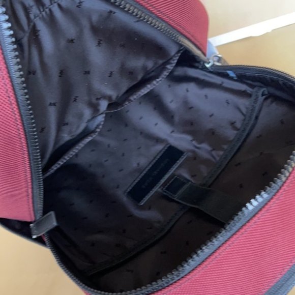 Michael Kors Kent Sport Utility Backpack Merlot - Picture 12 of 16